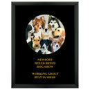 7" x 9" Custom Black Plaque With Full Color Imprint