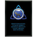 9" x 12" Custom Black Plaque With Full Color Imprint