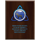 9" x 12" Custom Cherry Plaque With Full Color Imprint