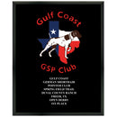 12" x 15" Custom Black Plaque With Full Color Imprint