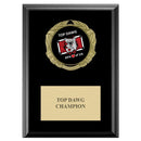 5" x 7"  XBX Medal Award Plaque - Black Finish