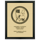 7" x 9"  Award Plaque - Black w/ Engraved Plate