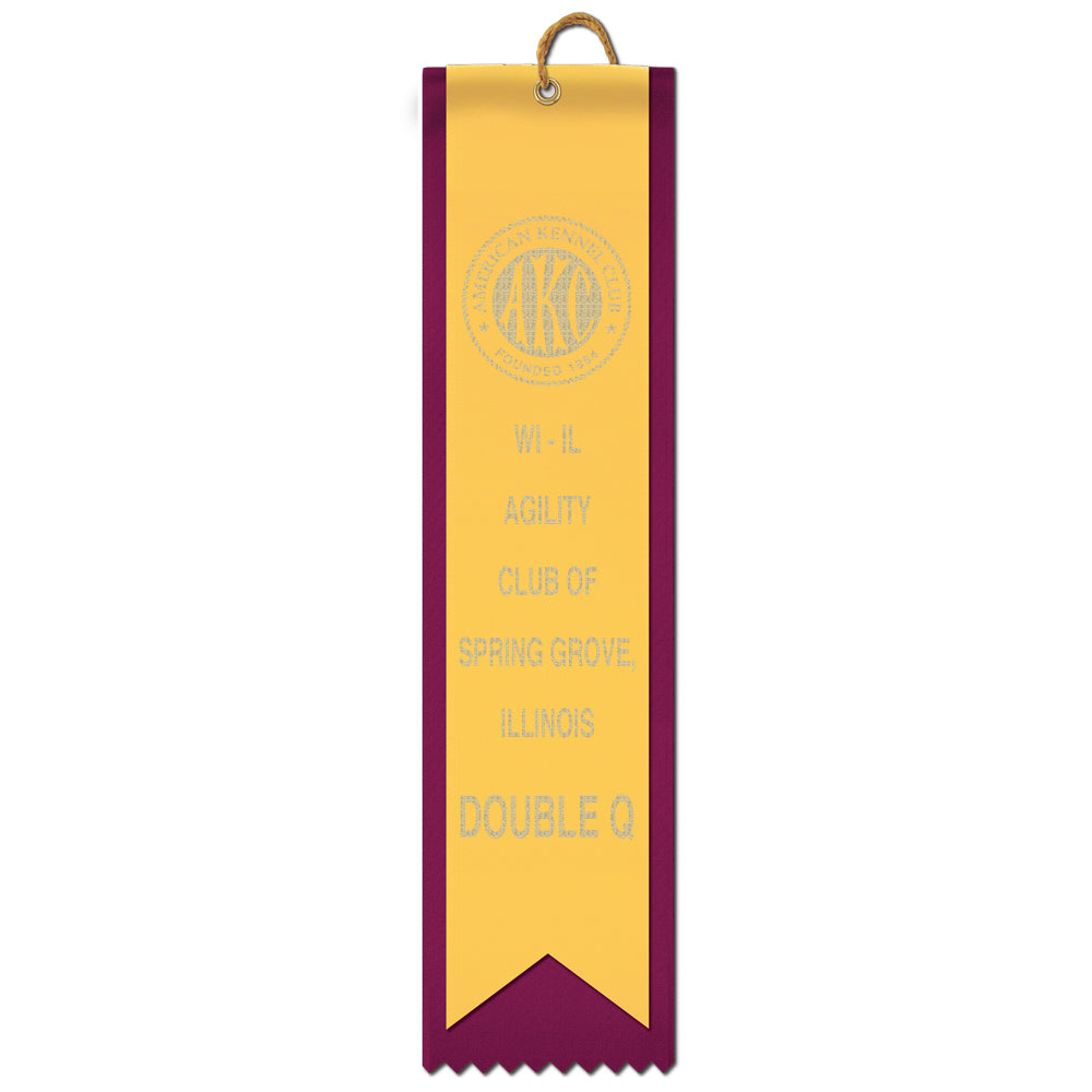Top Notch Ribbon 2 Layered Square Top Award Ribbon | Award Ribbons