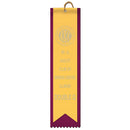 2-1/2" x 10" Custom 2 Layered Square Top Award Ribbon