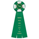 Iverson 3 Rosette Award Ribbon, 4-1/2" Top