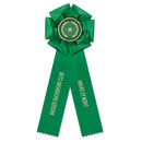 Beauty 2 Rosette Award Ribbon, 4-1/2" Top