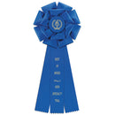 Preston 3 Rosette Award Ribbon, 6-1/2" Top