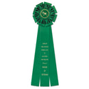 Oxford 3 Rosette Award Ribbon, 6-1/2" Top