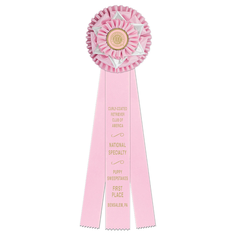 Cambridge 3 Rosette Award Ribbon, 6-1/2