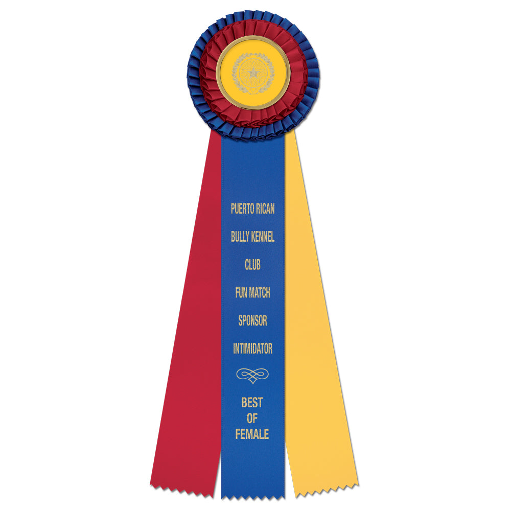 Chester 3 Rosette Award Ribbon, 4