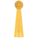 Mansfield 3 Rosette Award Ribbon, 6-1/2" Top