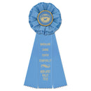 Carlisle 3 Rosette Award Ribbon, 4-1/2" Top
