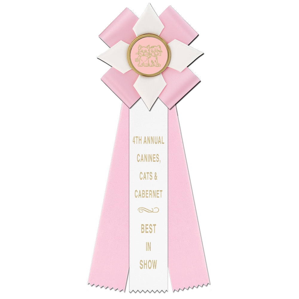 Dorset 3 Rosette Award Ribbon, 5