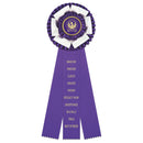 Dutchess 3 Rosette Award Ribbon, 5-1/2" Top - Hodges Badge Company, Inc.