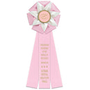 Roseland 3 Rosette Award Ribbon, 5-1/2" Top - Hodges Badge Company, Inc.