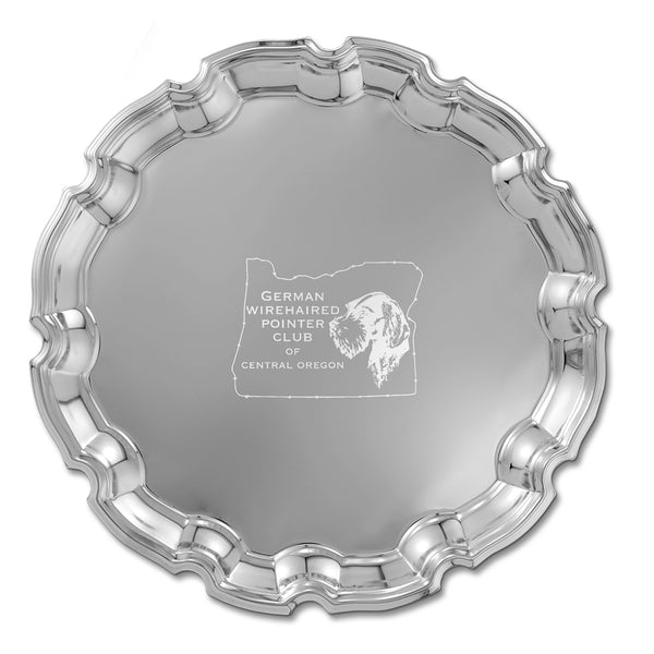 12" Chippendale Award Tray