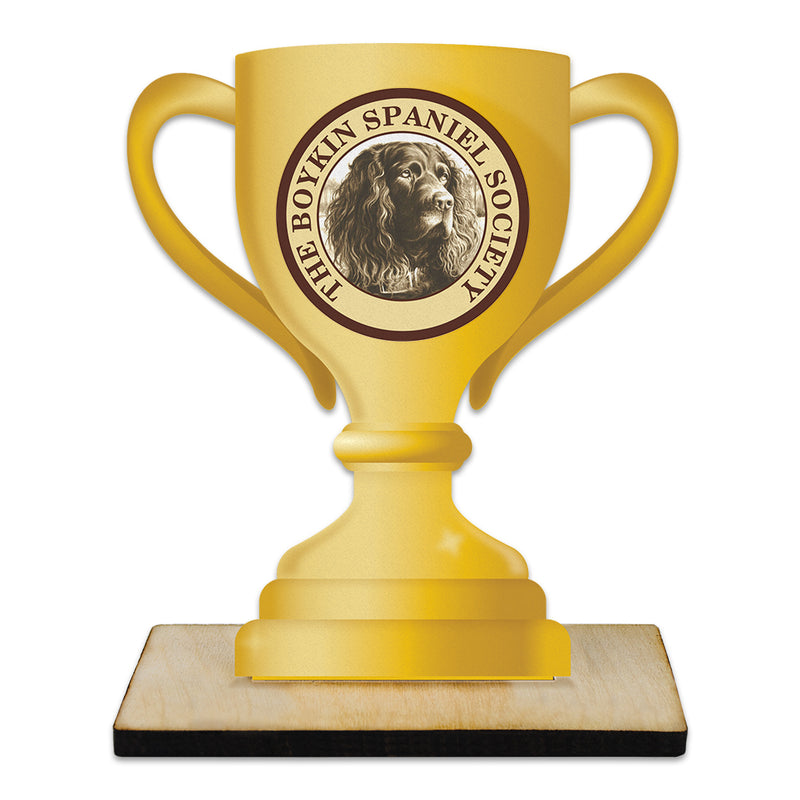 5" Loving Cup Shape Birchwood Award Trophy With Natural Birchwood Base