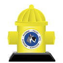 5" Hydrant Shape Birchwood Award Trophy With Black Base
