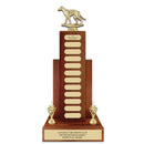 16" Perpetual Solid Walnut Award Trophy
