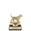 5-1/2" Walnut Finished Award Trophy