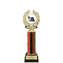 11" Custom Black Base Award Insert Top Trophy