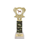 10" Custom White Base Award Trophy With Insert Top