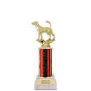 12" Custom White Base Award Trophy
