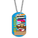 1-1/8" x 2" Full Color Stock Design Dog Tags With Print on Front Only