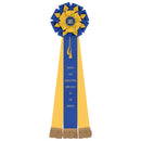 Eastwood 3 Rosette Award Ribbon, 8" Top