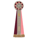 Eastwood 3 Rosette Award Ribbon, 8" Top