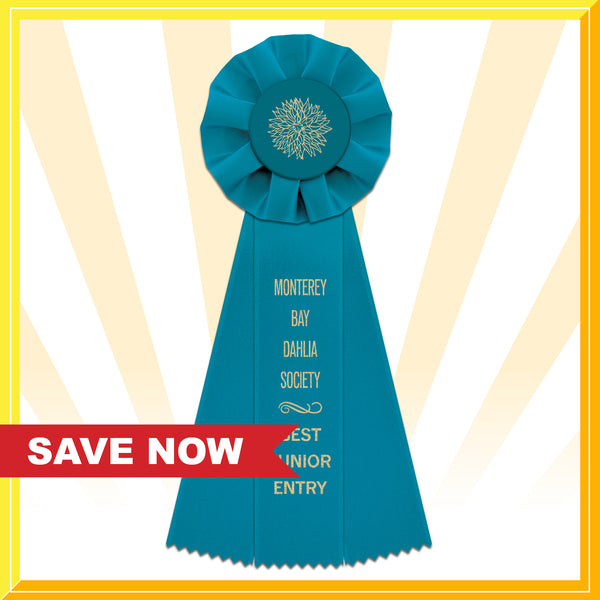 Empire 3 Rosette Award Ribbon, 4" Top - 15% OFF - SALE