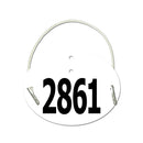 Dressage Oval Exhibitor Number With Elastic 1501+.