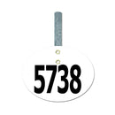Dressage Oval Exhibitor Number With Hook 1501+.