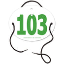 Indurotec™ Dressage Oval Exhibitor Number With String.