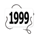 Small Rectangular Exhibitor Number With String 1501+.