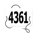 Large Rectangular Exhibitor Number With String 1501+.