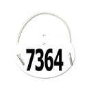 Dressage Oval Exhibitor Number With Elastic 1501+.