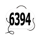 Large Oval Exhibitor Number With String 1501+.