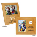 5" X 7" Red Alder Picture Frame Full Color.