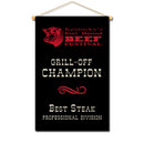 18-1/2"h x 11-1/2"w Cloth Mini Banners Without Fringe