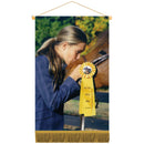 18-1/2"h x 11-1/2"w Vinyl Mini Banner With Fringe