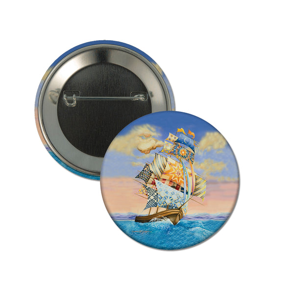 1-3/4" Custom Button With Pin