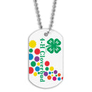 1-1/8" x 2" Full Color Stock Design Dog Tags With Print on Front Only