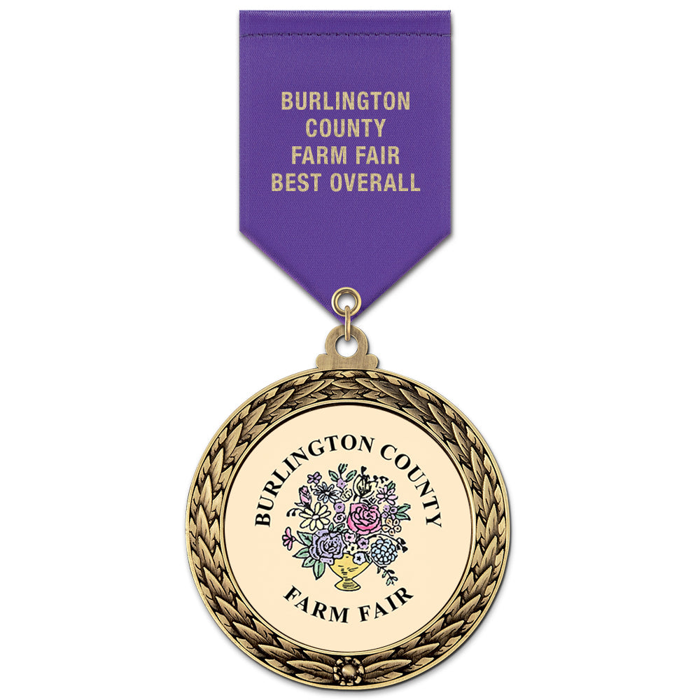 GFL Award Medal w/ Satin Drape | Hodges Badge Company