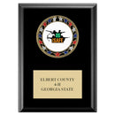 5" x 7" Custom RSG Award Medal Plaque - Black Finish