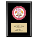 5" x 7" Custom GGM Medal Award Plaque - Black Finish