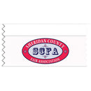 3-1/2" x 1-5/8" Custom Multicolor Horizontal Tape Top Ribbons