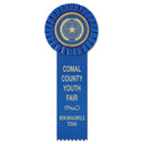 Little Rose 1 Rosette Award Ribbon, 3" Top