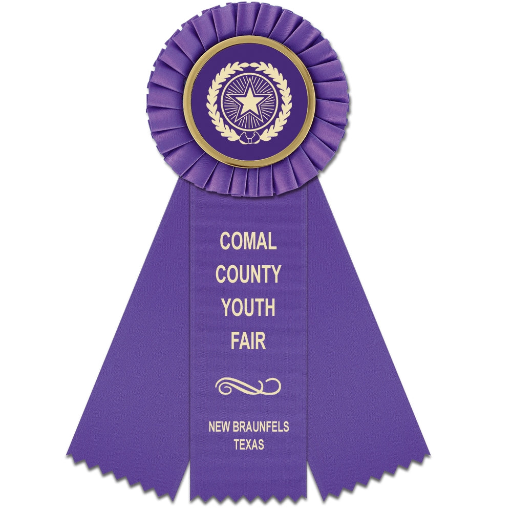 Mere 3 Rosette Award Ribbon, 3
