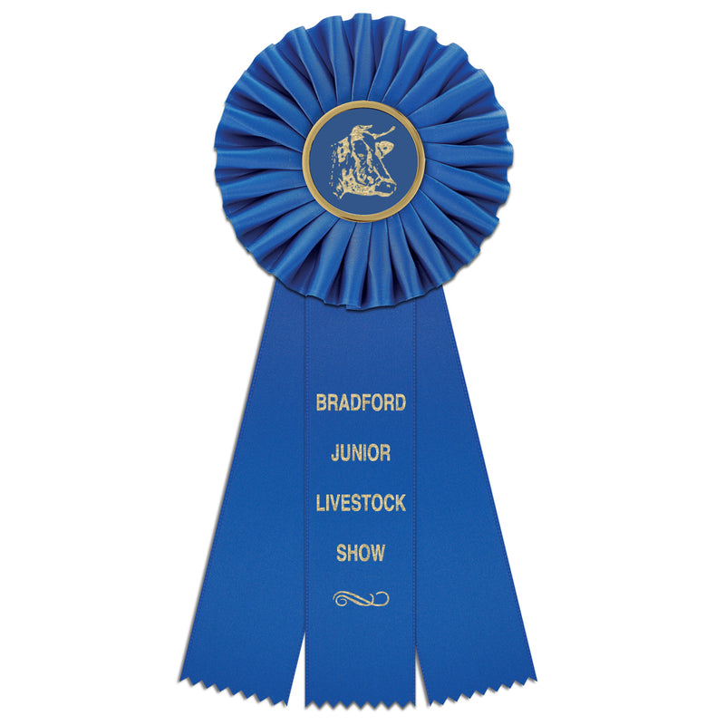 Rossete Ribbon Clare Rosette | Rosette Award Ribbons | Hodges Badge Company